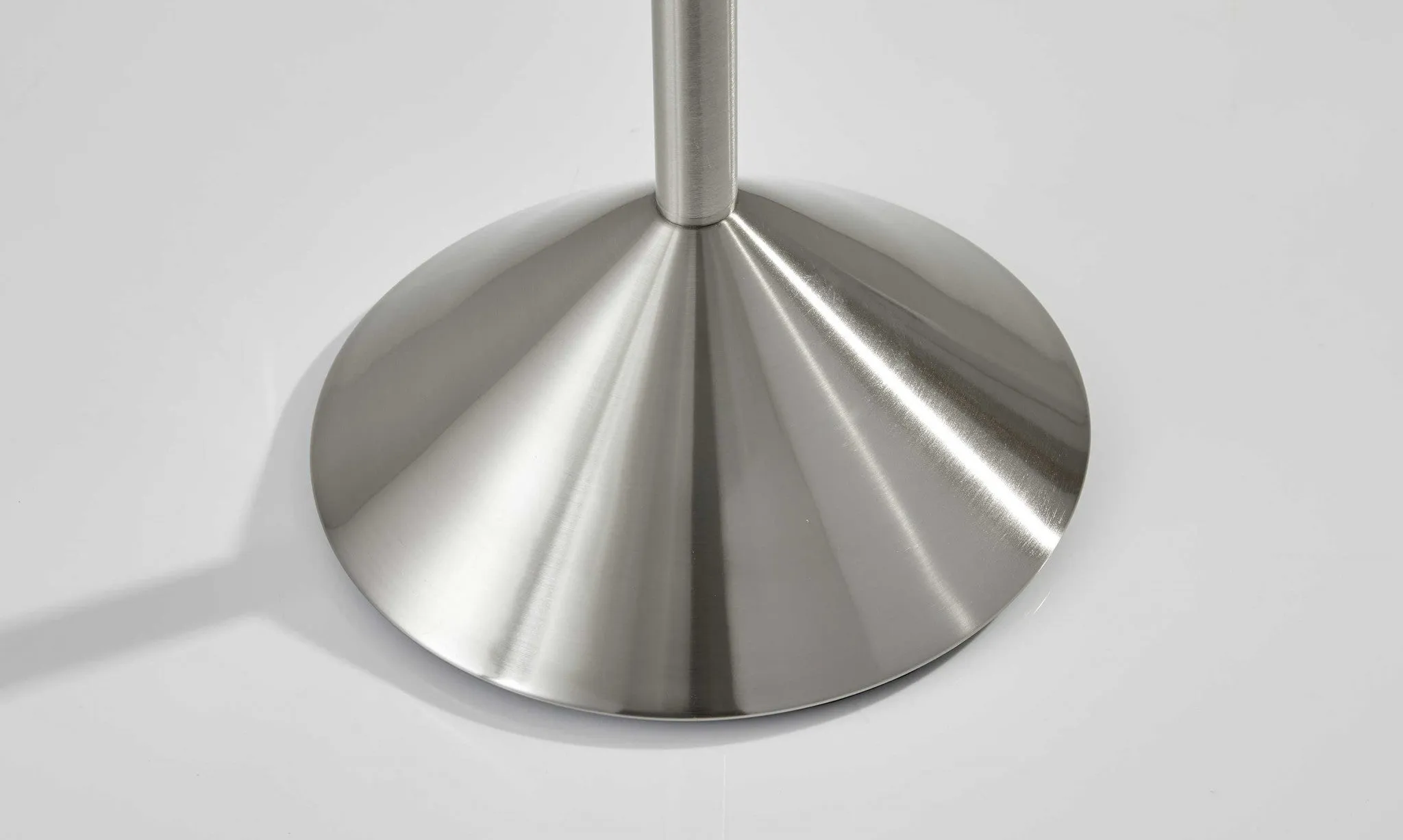 12" Stylish Brushed Steel Pyramid Coat Rack - Modern Design with Dual-Level Pegs for Home & Office