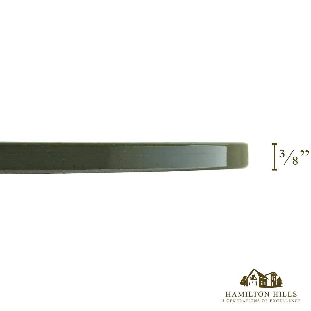 28 Inch Beveled Glass Table Top | 3/8" Thick Tempered Polished Edge | 28" Diameter 1"