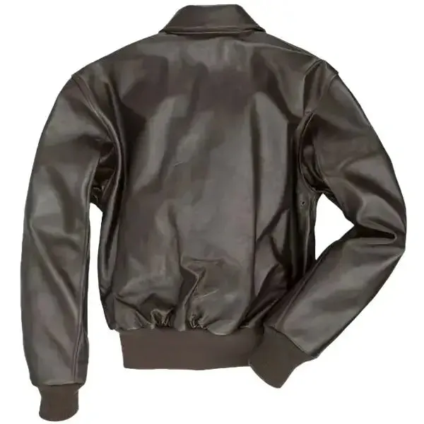 A2 Brown Leather Bomber Jacket – Classic Aviator Style
