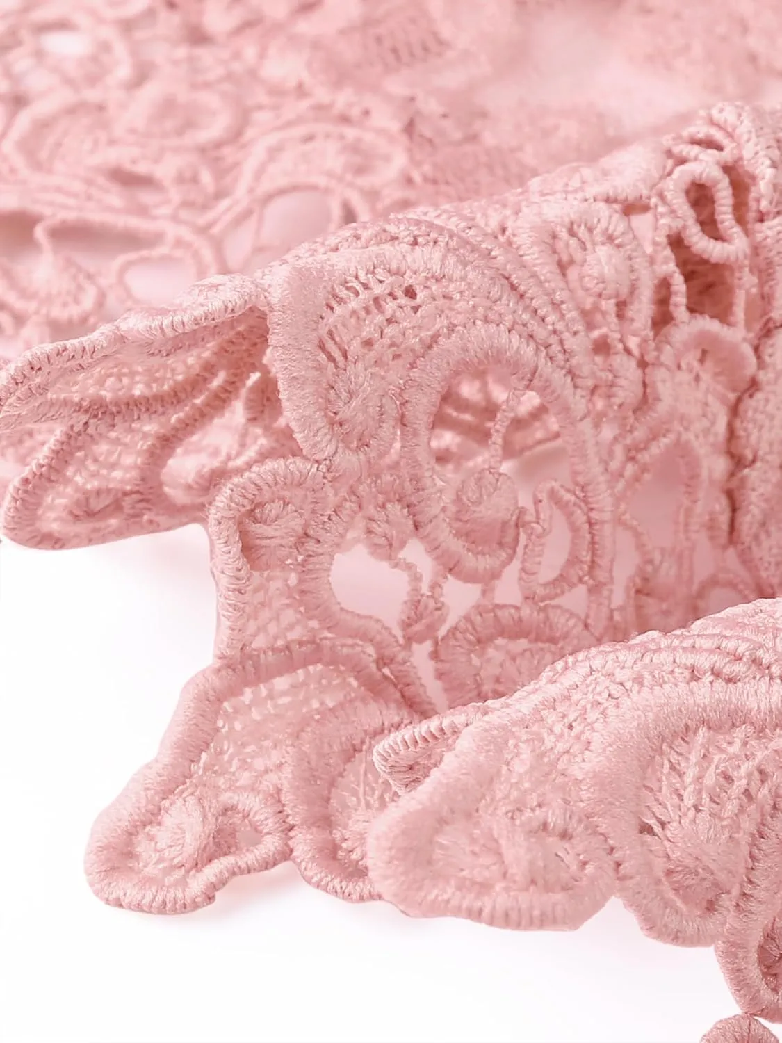 Allegra K Floral Lace Shrugs for Women's Evening 3/4 Sleeves Formal Elegant Bolero Cardigan
