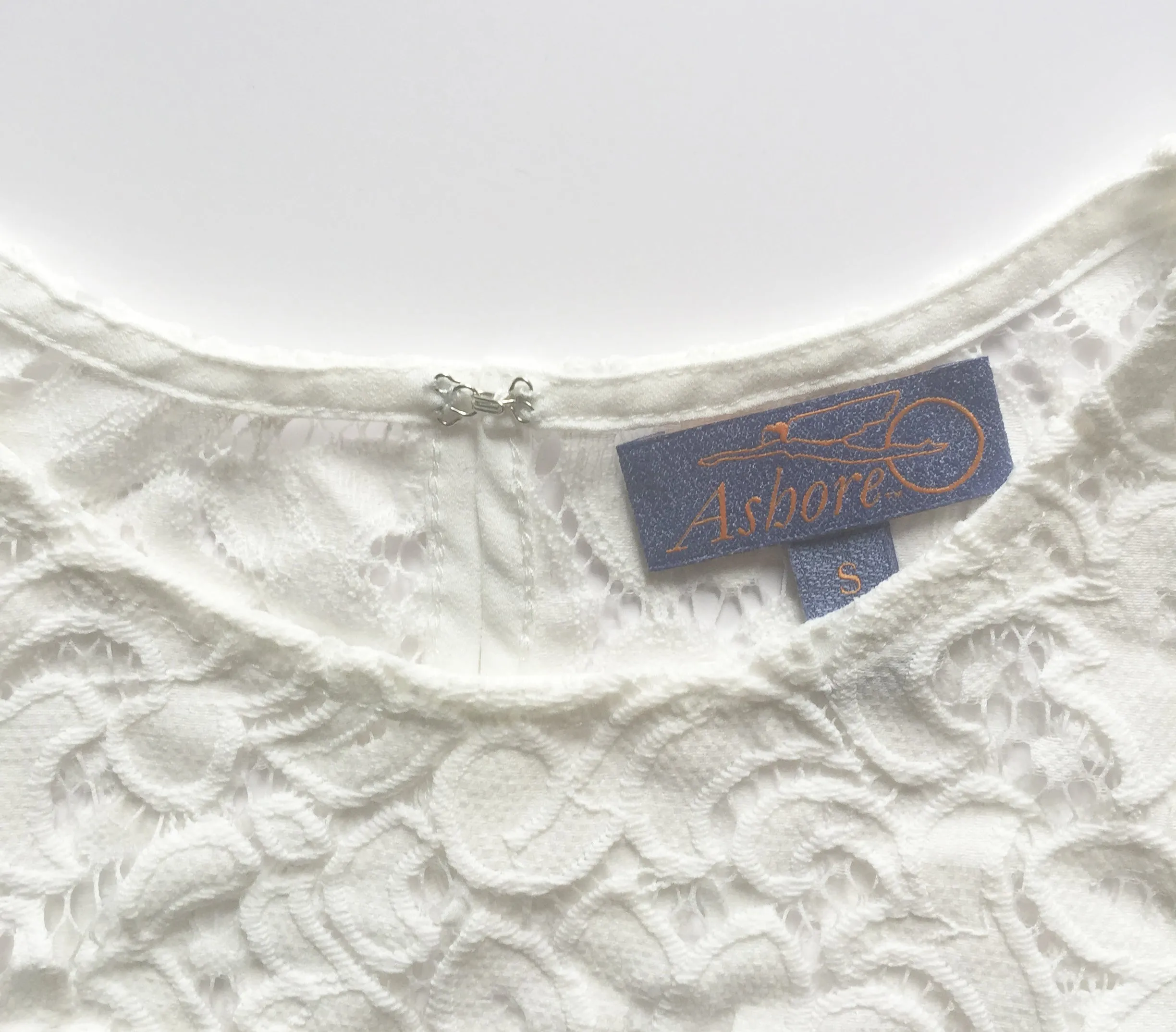 ASHORE WOMENS ELEGANT SHOULDER COTTON LACE TOPS