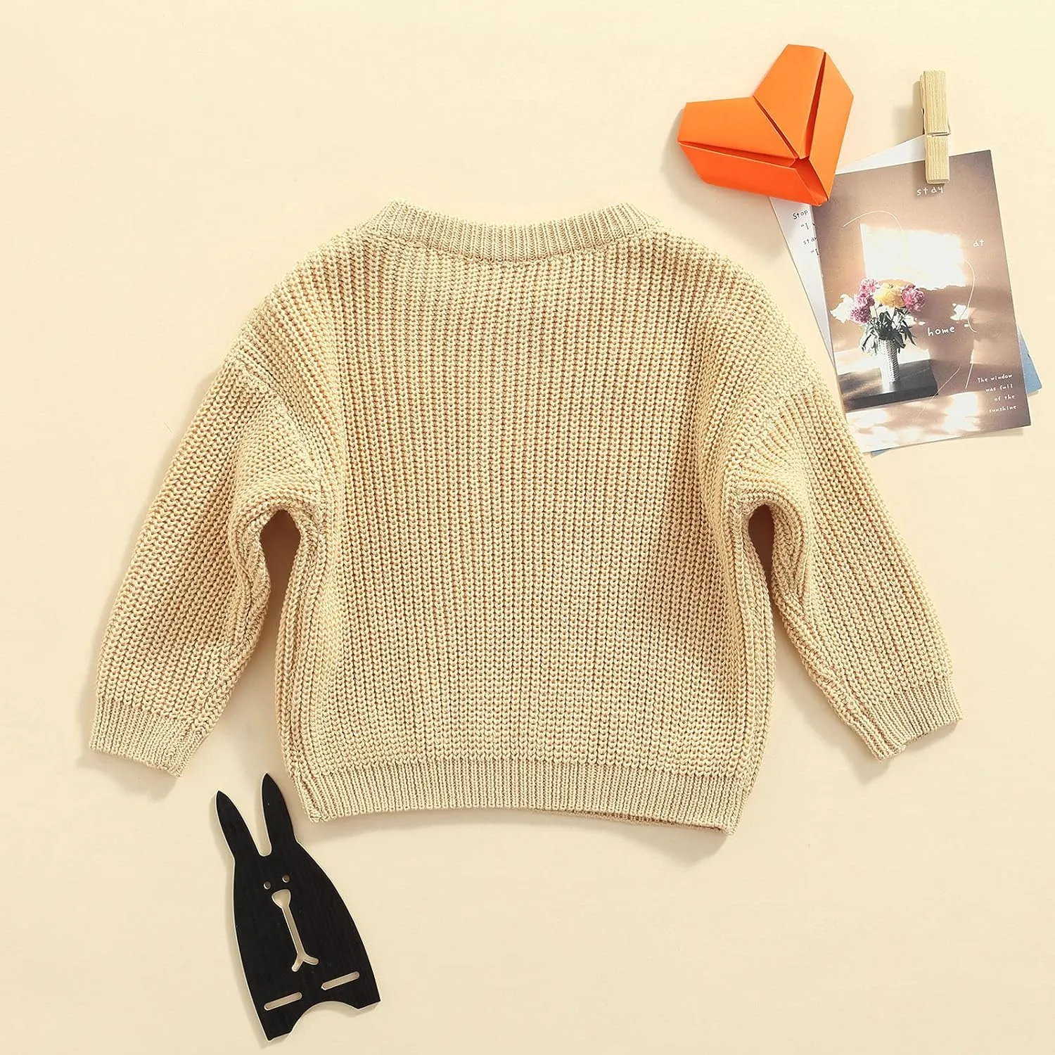 Baby Girl Boy Knit Sweater Blouse Pullover Sweatshirt Warm Crewneck Long Sleeve Tops for Infant Toddler