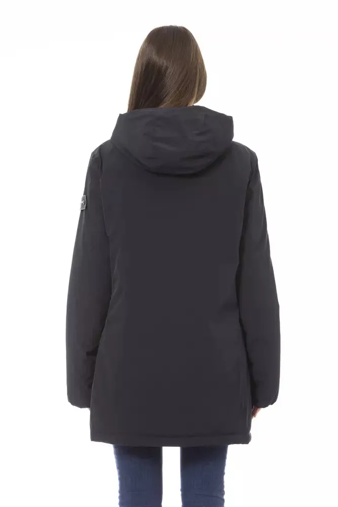 Baldinini Trend Chic Double-Faced Down Jacket with Monogram