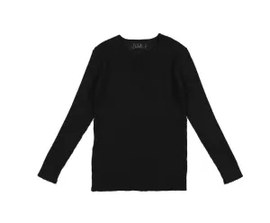 Belati Black Basic Rib Top