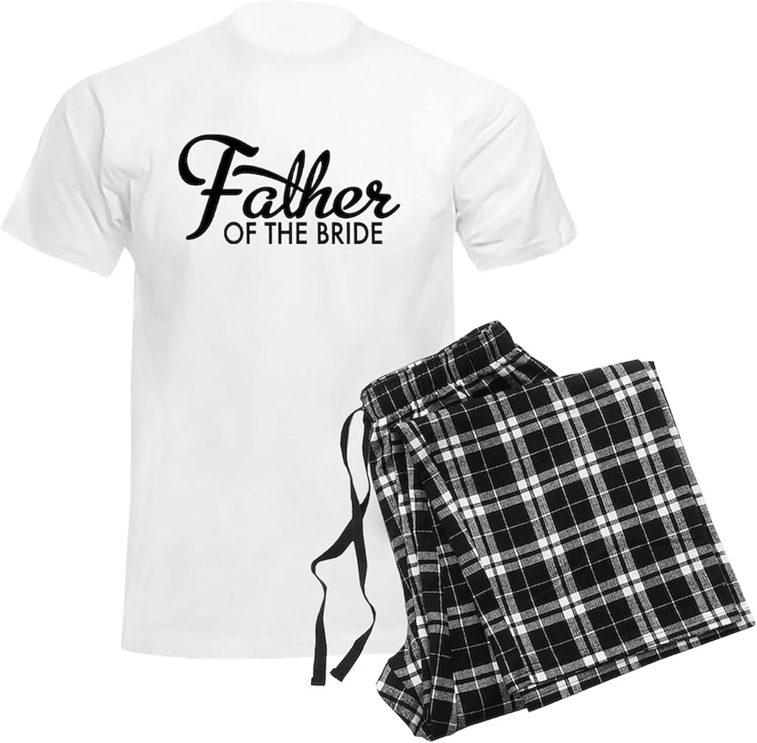 CafePress Father of the bride Pajamas Men's Novelty Light Pajama Set, Comfortable PJ Sleepwear