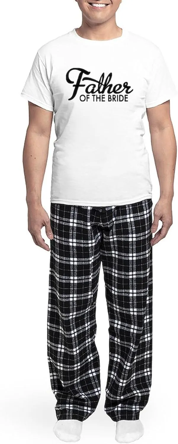 CafePress Father of the bride Pajamas Men's Novelty Light Pajama Set, Comfortable PJ Sleepwear