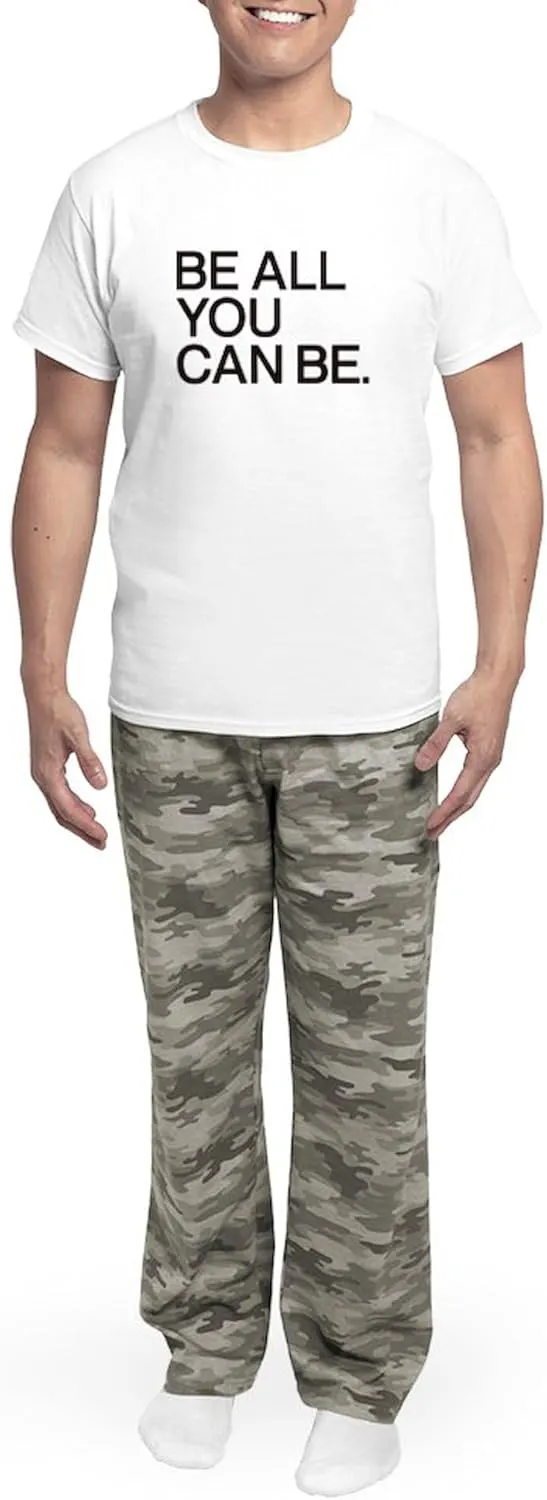 CafePress U.S. Army Black Tagline Pajamas Men's Novelty Light Pajama Set, Comfortable PJ Sleepwear