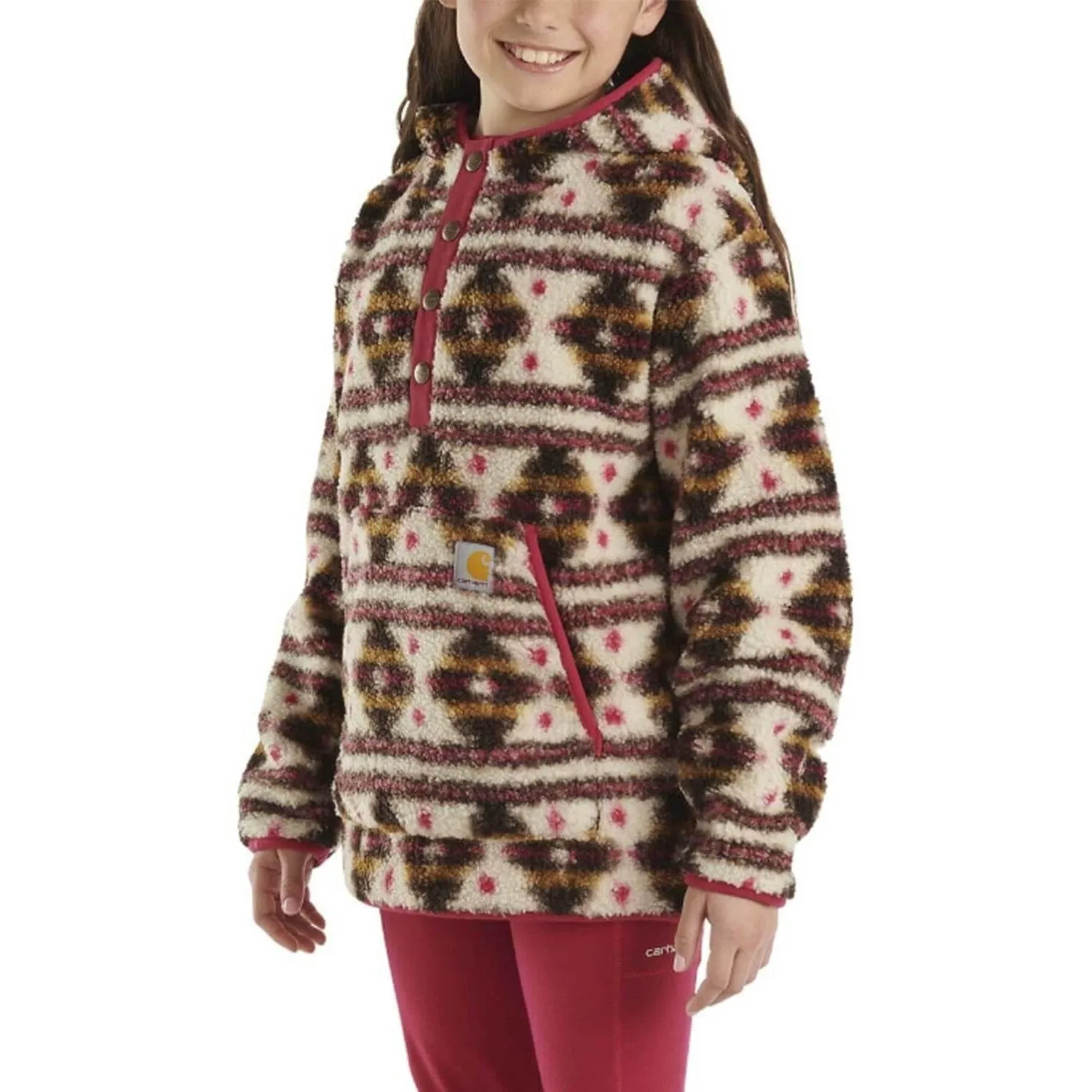 Carhartt Girl's Fleece Quarter Snap Sweatshirt