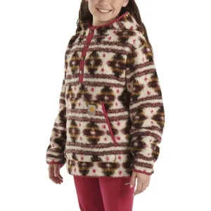 Carhartt Girl's Fleece Quarter Snap Sweatshirt