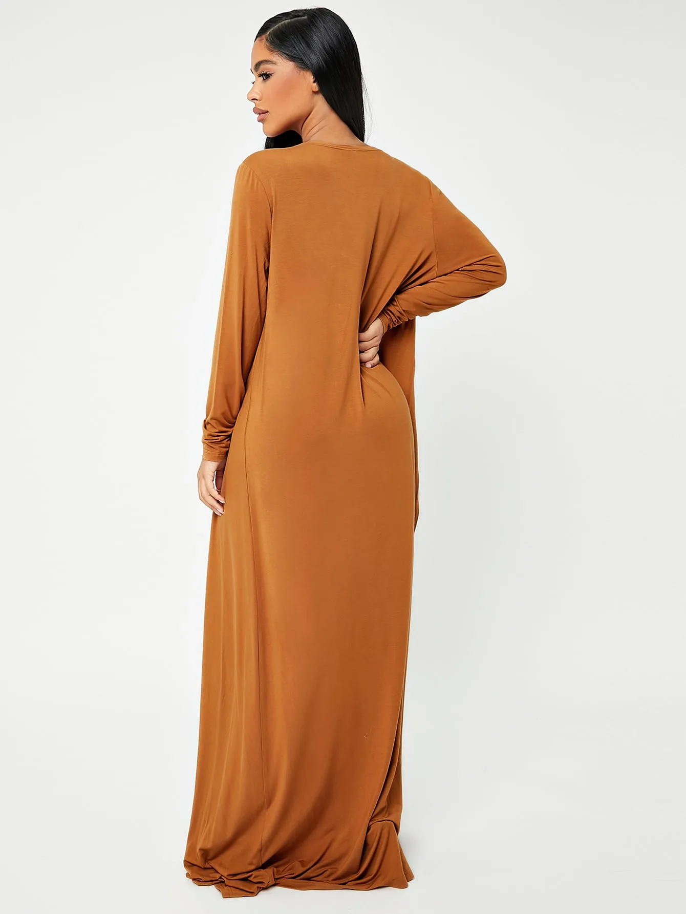 Casual Plain Long Sleeve Spaghetti Strap Women Two-Piece Outfits