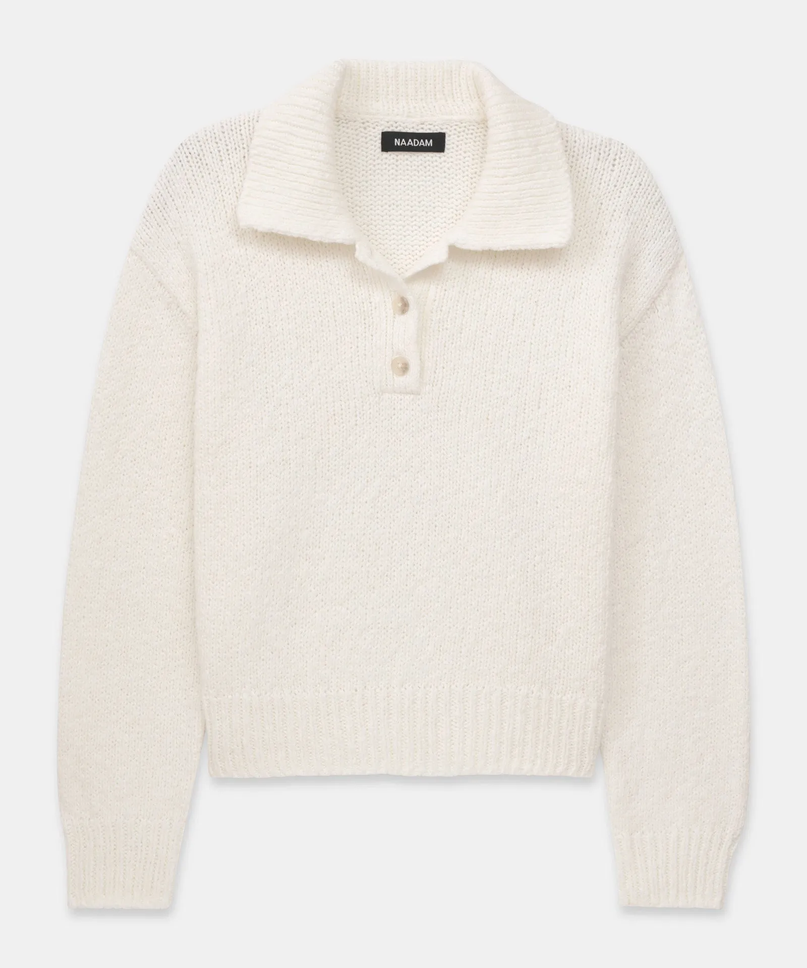 Chunky Cotton Polo Sweater