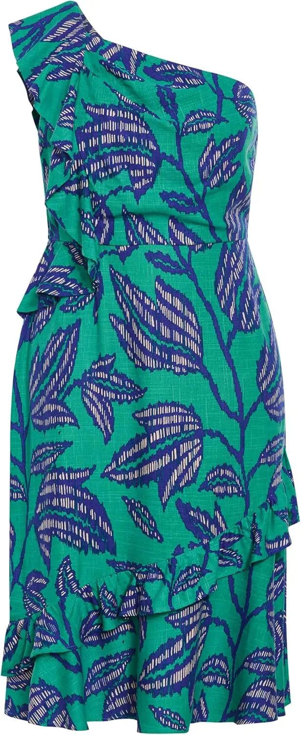 City Chic Women's Apparel Women's Escapism Print Dress