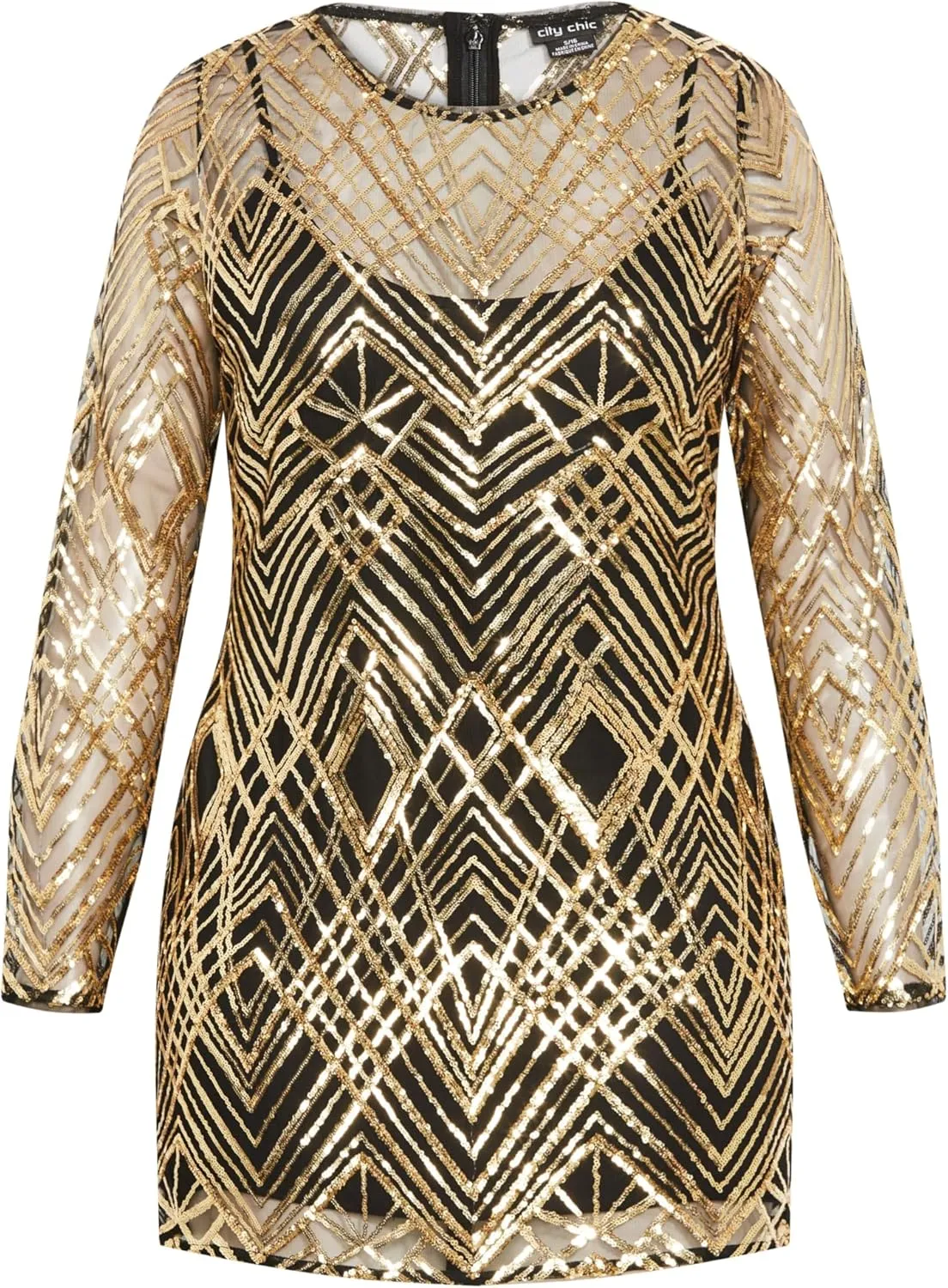 City Chic Women's Dress-Braylin Sequin
