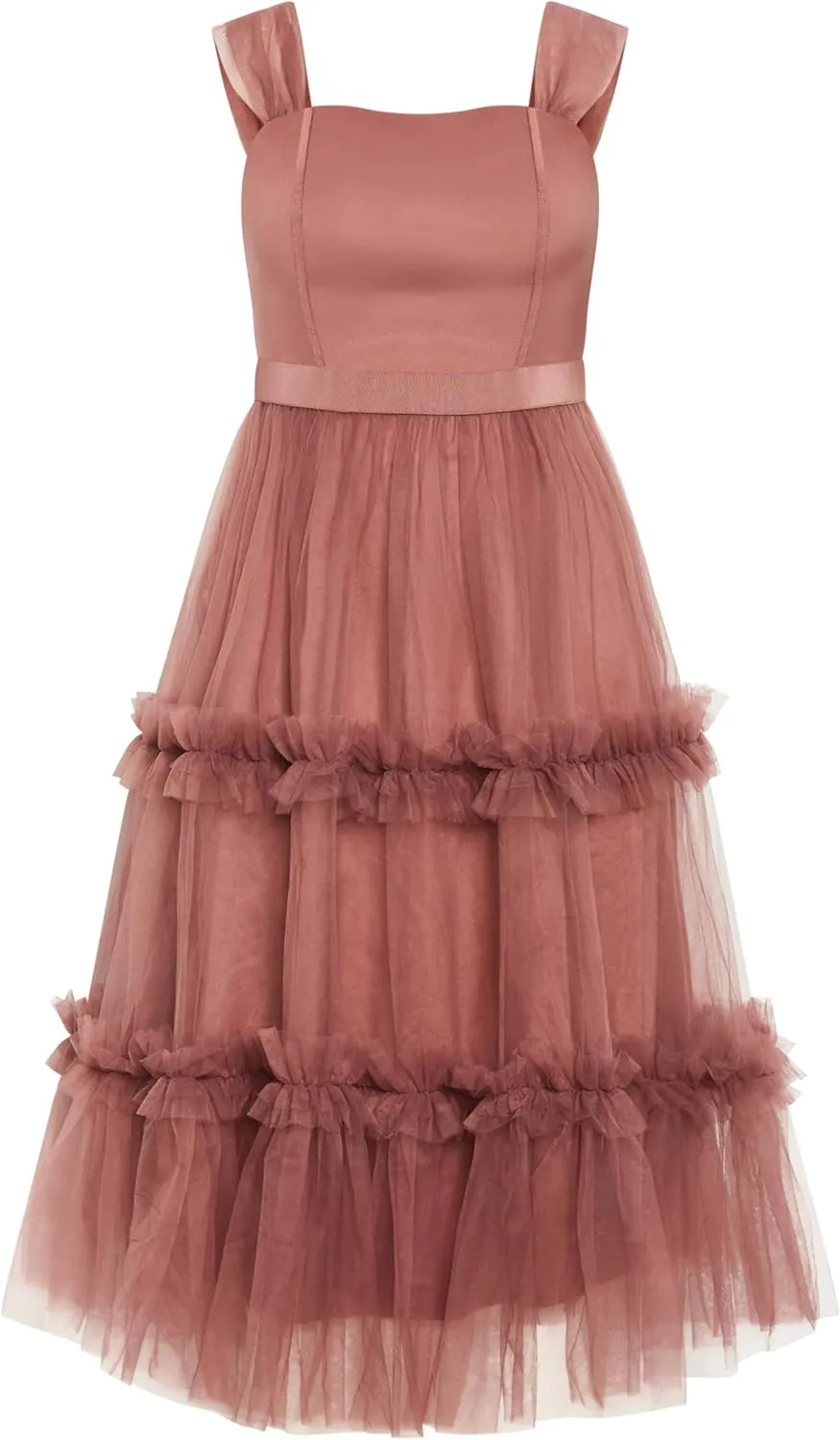 City Chic Women's Dress-Charming Midi