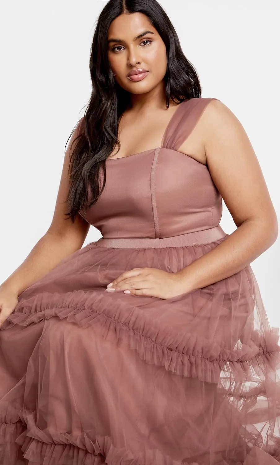 City Chic Women's Dress-Charming Midi