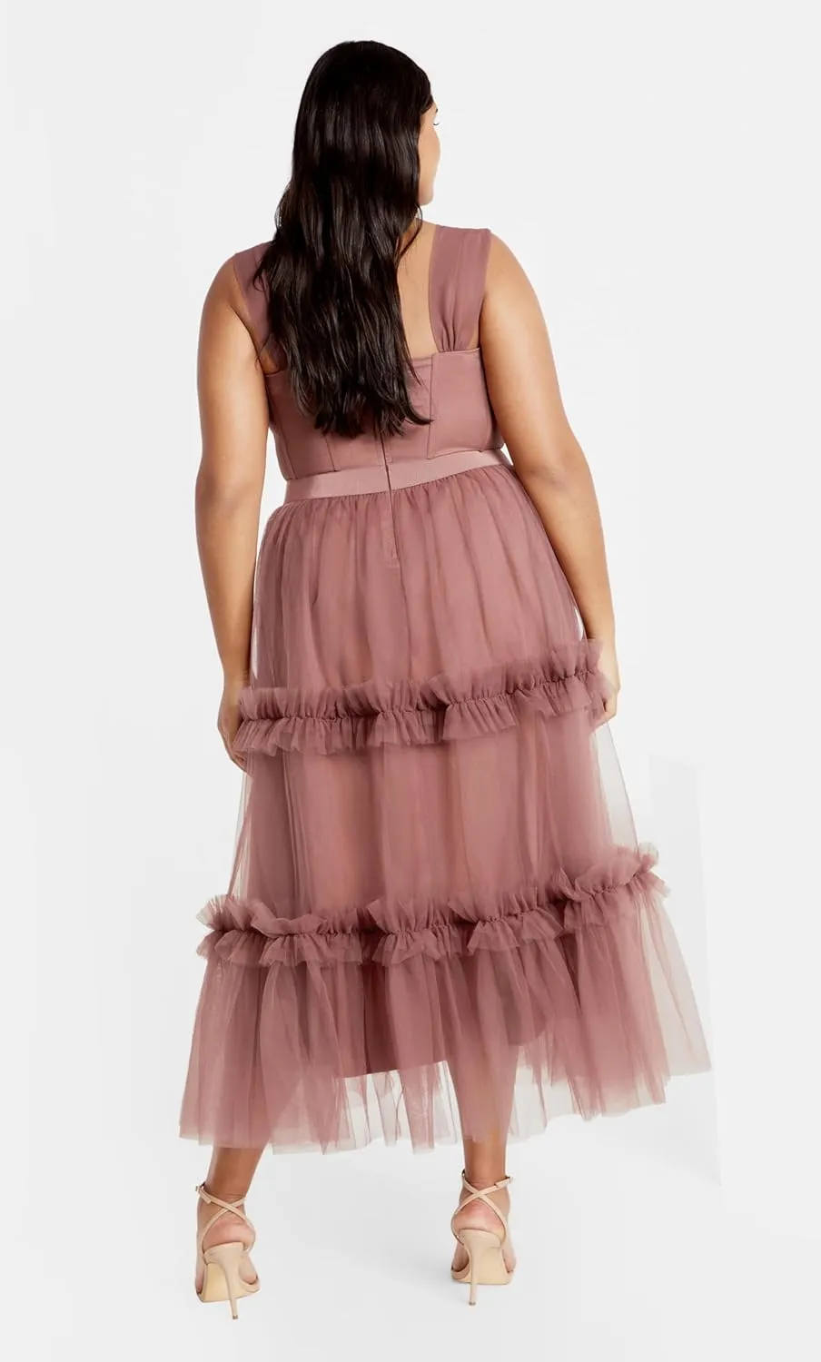 City Chic Women's Dress-Charming Midi