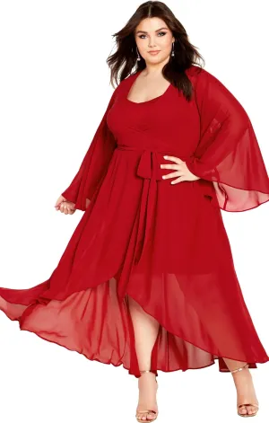 City Chic Women's Fleetwood Maxi Dress