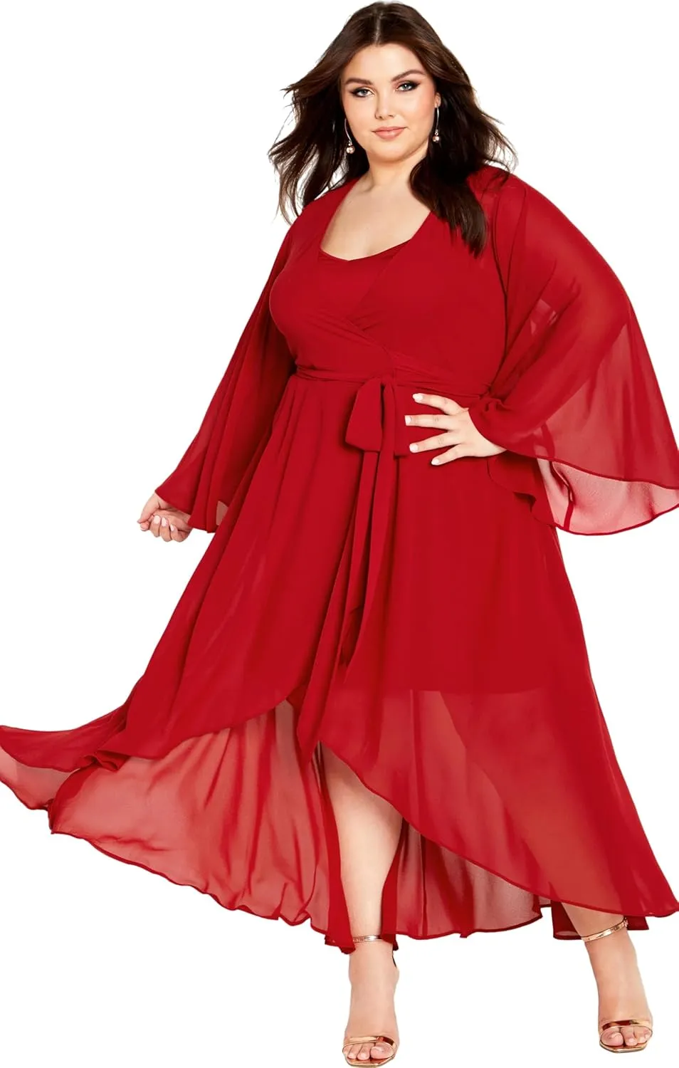 City Chic Women's Fleetwood Maxi Dress