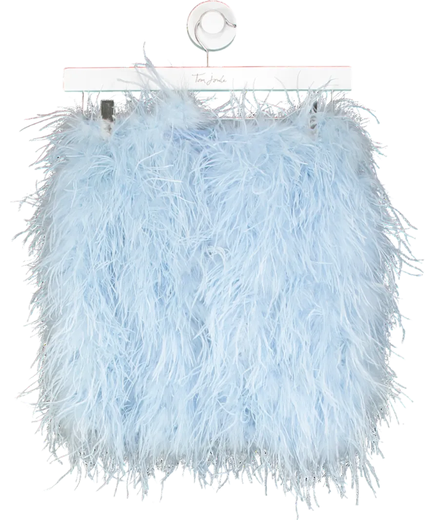 Club L Blue Day Dream Feather Mini Skirt UK 6