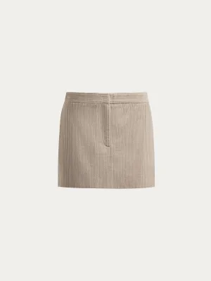 Corduroy mini skirt