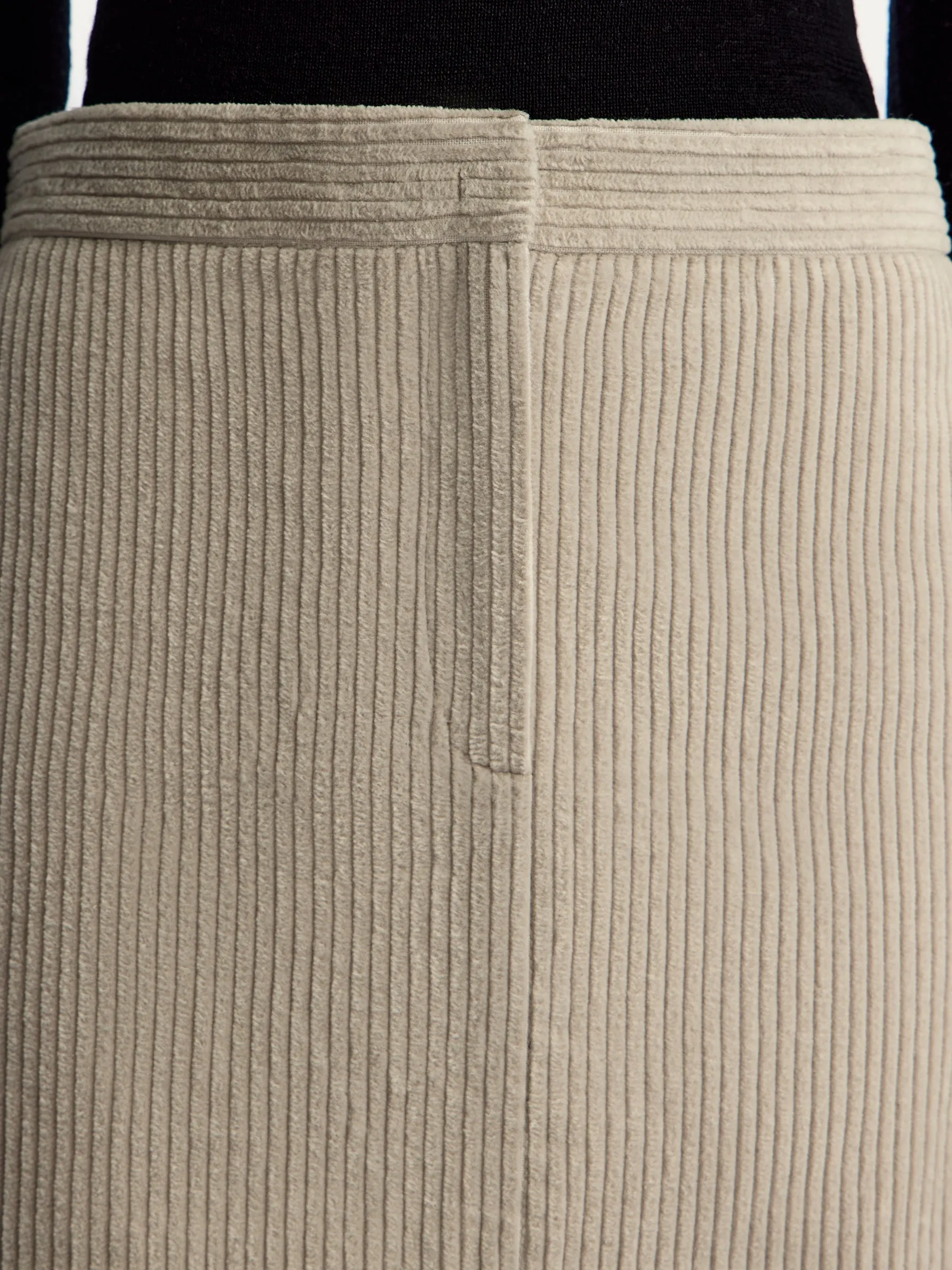 Corduroy mini skirt