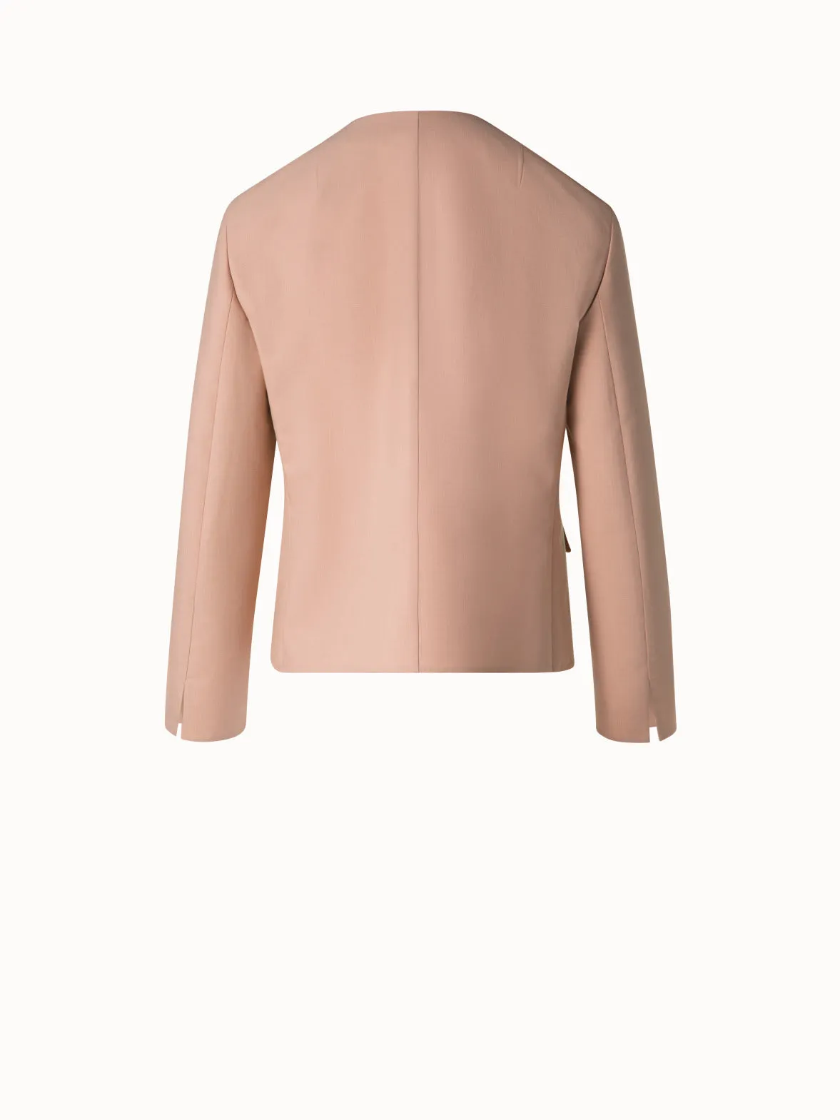 Cotton Double-Face Jacket with Gold Buttons