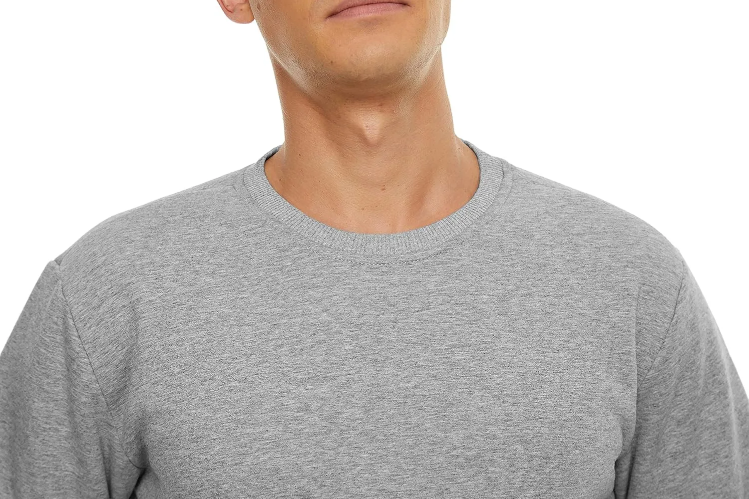 CRYSULLY Men's Sherpa Lined Sweatshirt Fleece Pullover Winter Crewneck Warm Shirts