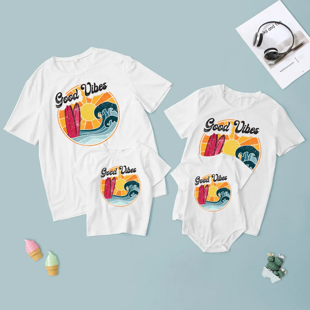 Cute Family Matching Outfits Short Sleeve T-shirt