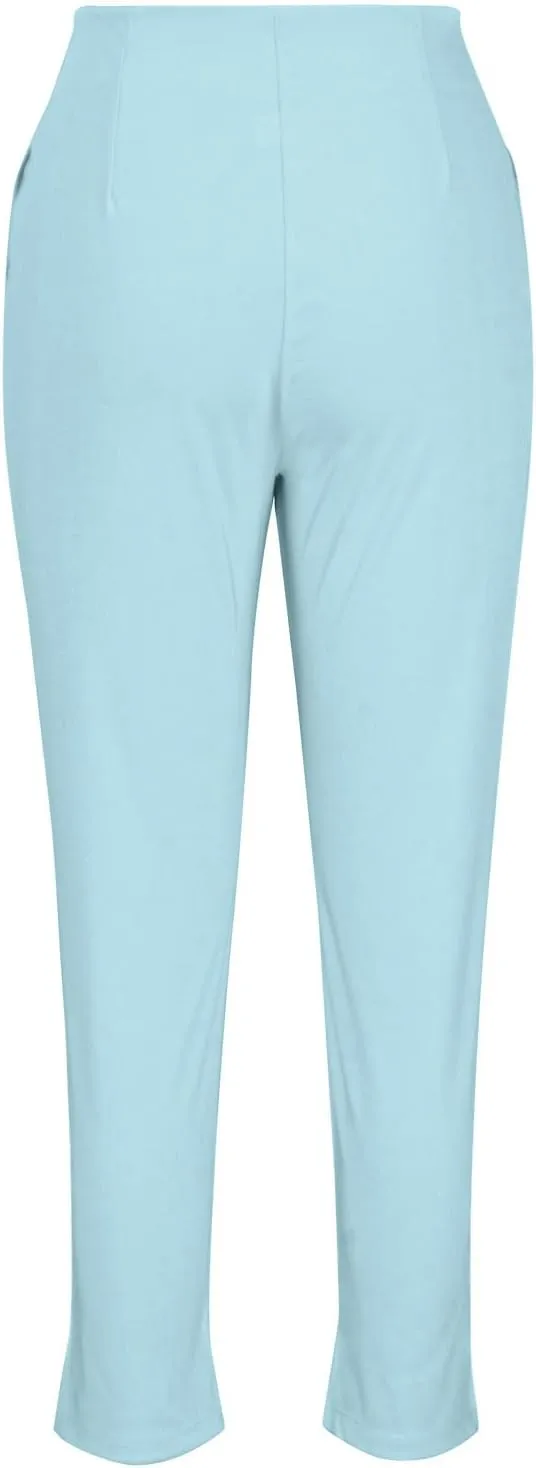Dress Pants for Women Casual High Waist Work Office Pants Slim Fit Tummy Control Business Ankle Length Trousers