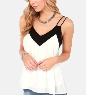 Elegant Сasual Women's Strappy Top