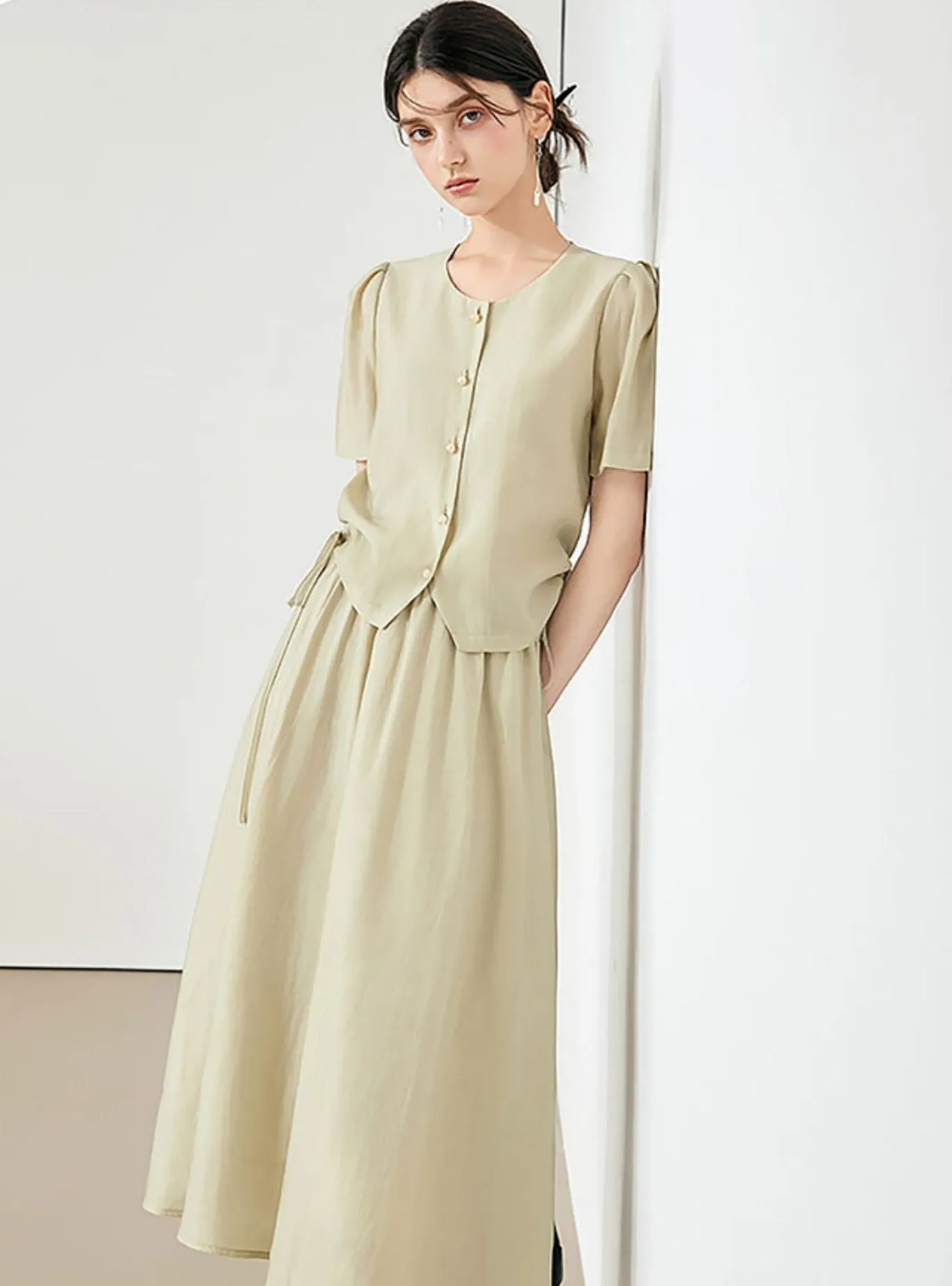 Elegant Summer Skirt Set