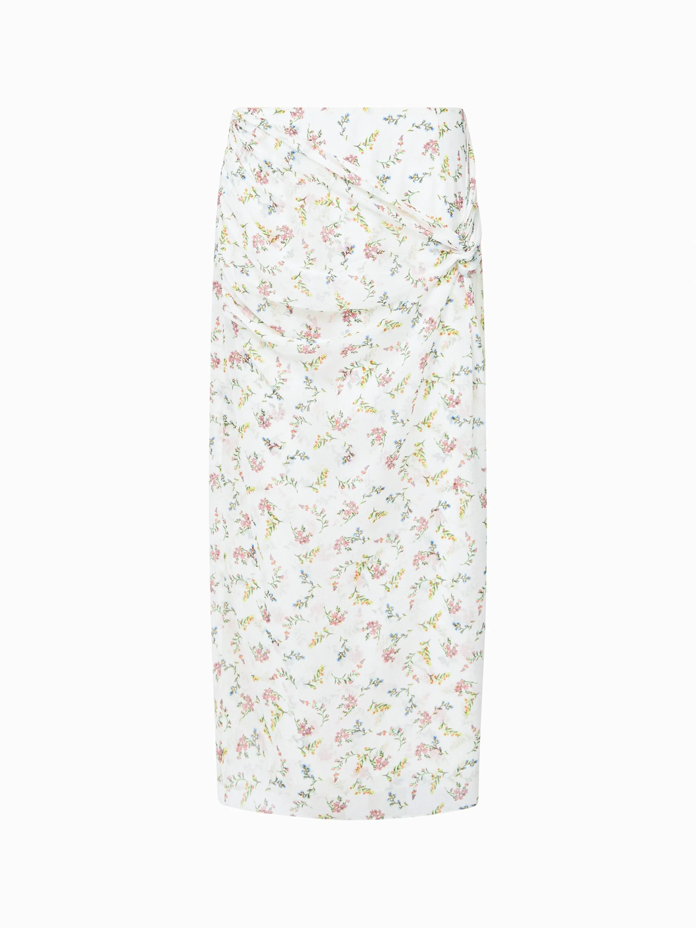 Floriana Crinkle Midi Skirt