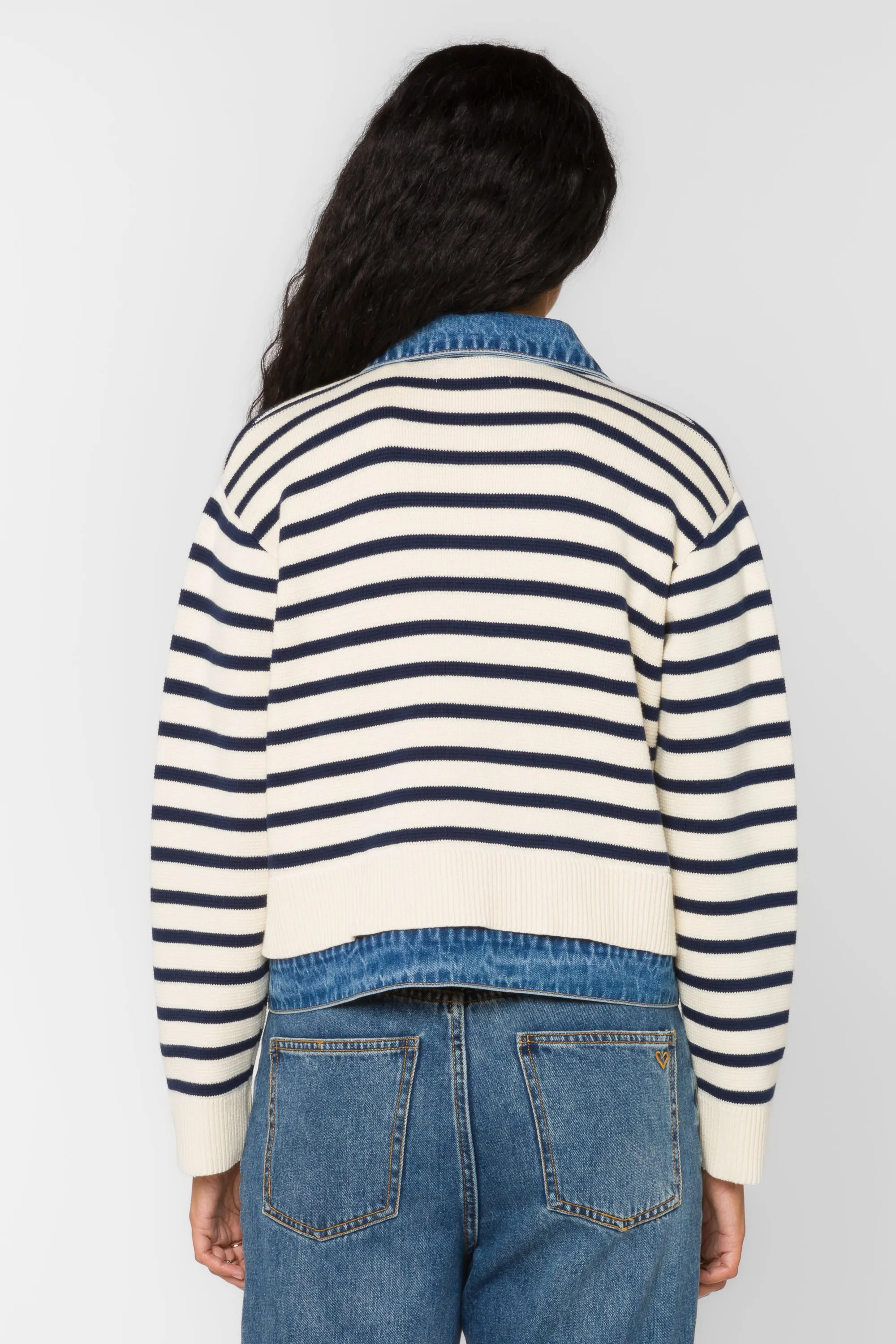 Francis Ivory Blue Jacket