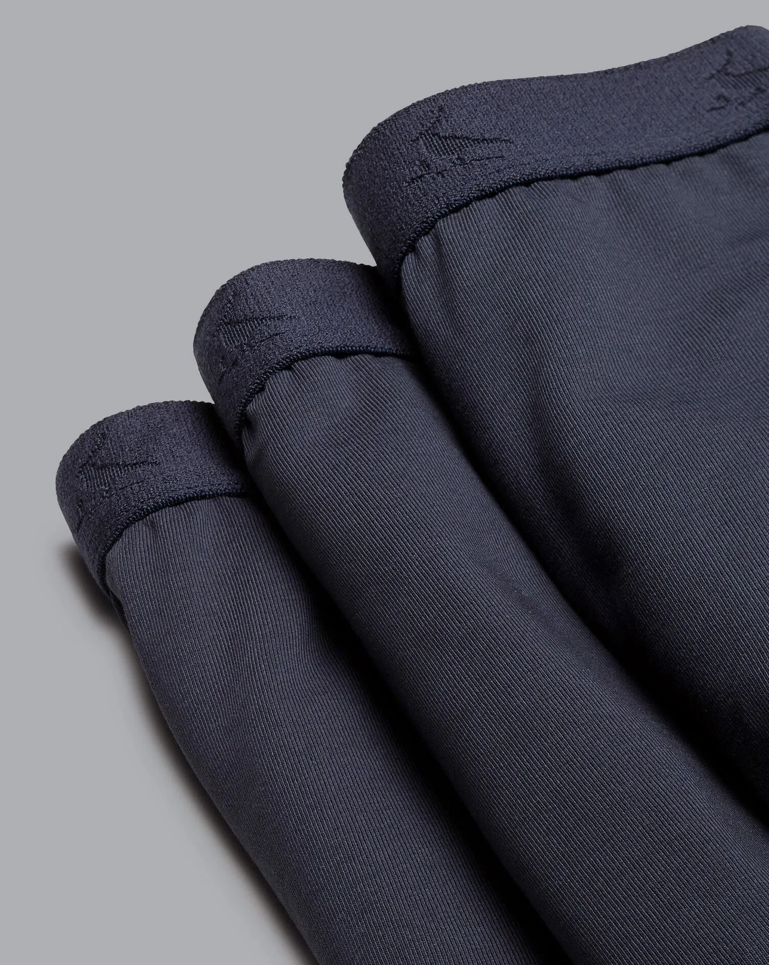 French Blue 3 Pack Cotton Stretch Jersey Trunks