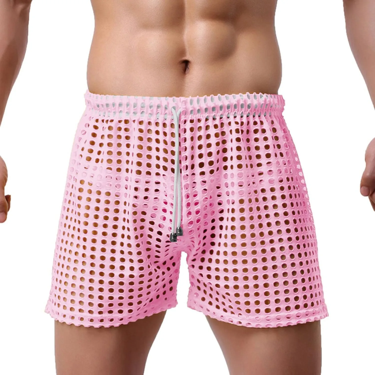 GIERIDUC Men Shapewear Tummy Control Bodysuit Mens Mesh See Through Underwear Mens Balls Out Underwear Birthday Gift For Him