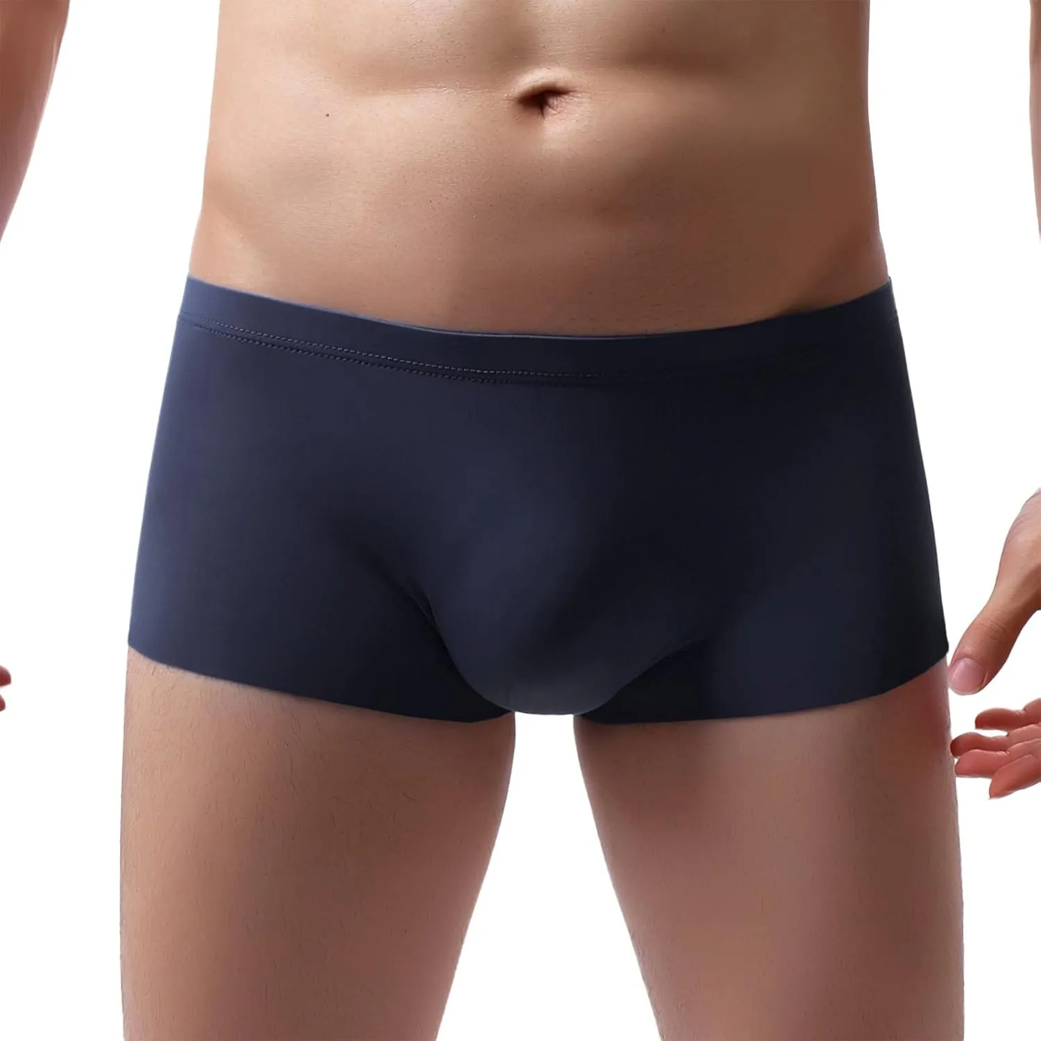 GIERIDUC Men's Cotton Thong Sports T-Back Men's Bulge Enhancing Underwear White Cotton Boxer Shorts Mens Rubber Underwear