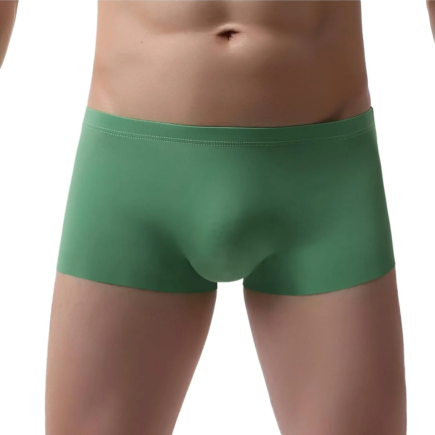 GIERIDUC Men's Cotton Thong Sports T-Back Men's Bulge Enhancing Underwear White Cotton Boxer Shorts Mens Rubber Underwear
