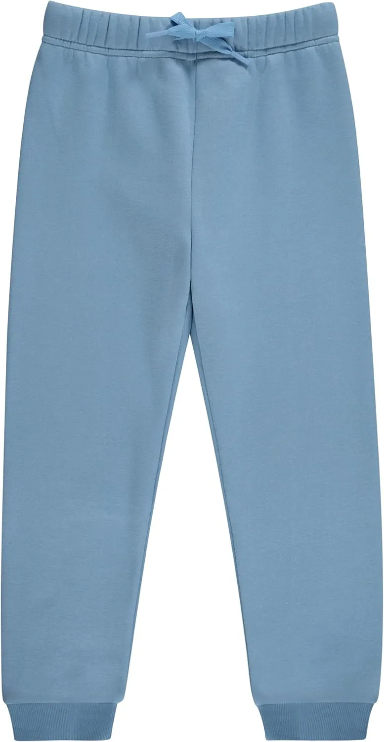 Girls' Cotton Blend Jogger Pants Set - Comfortable, Stylish, and Durable - Pack of 3 with Drawstring