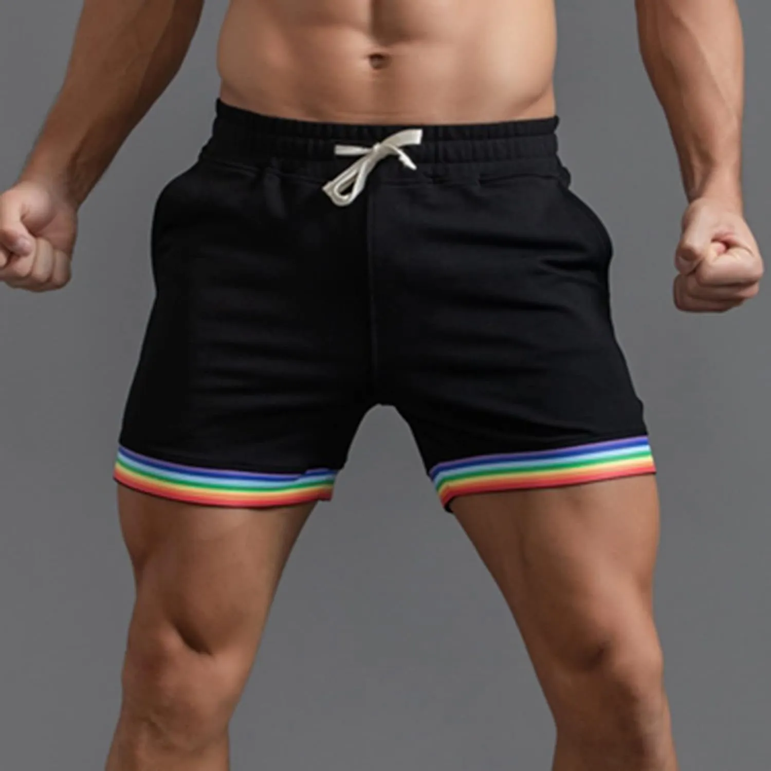 Hiking Shorts Men Slim-Fit Elastic Beach Shorts Gym Basketball Lightweight Classic Regular Comfort Activewear Pants