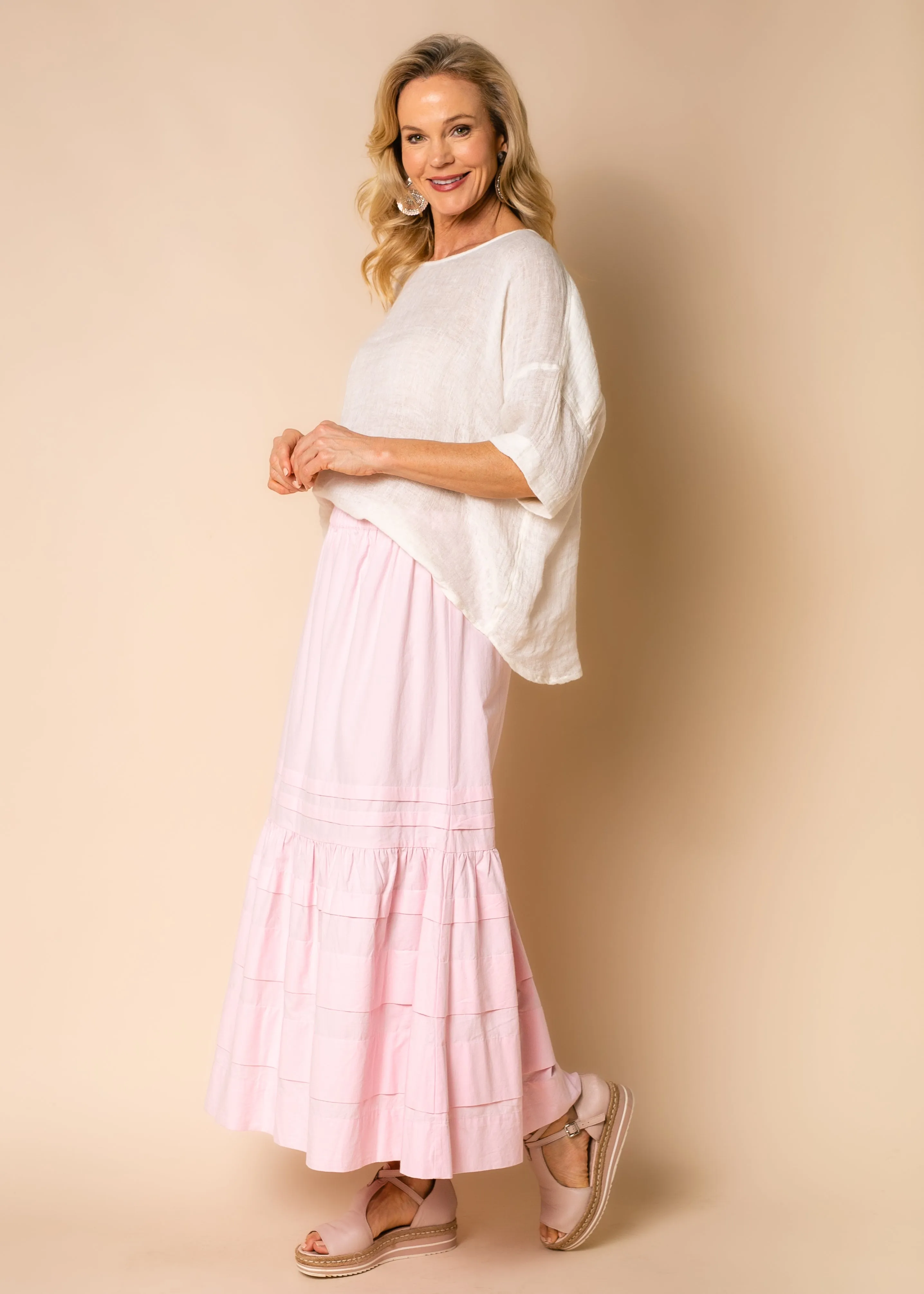 Honey Cotton Skirt in Blush