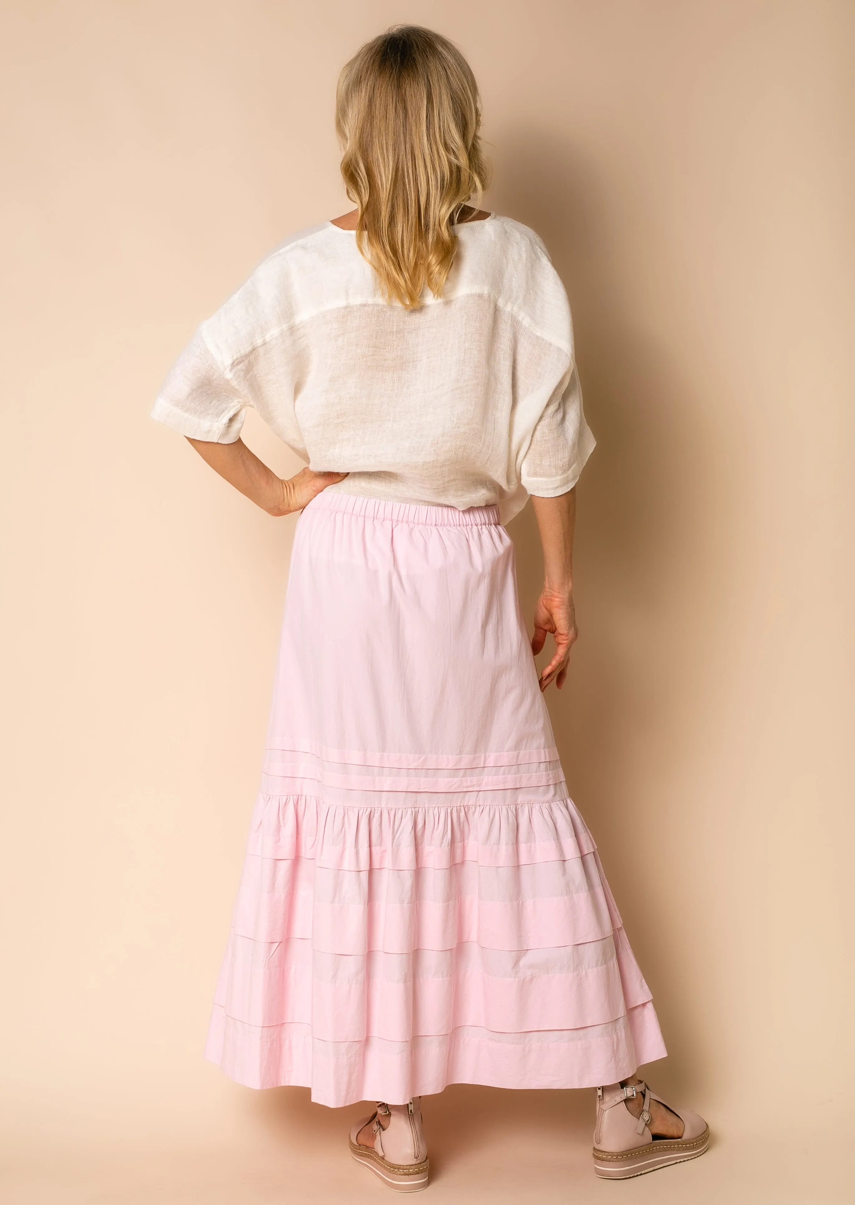 Honey Cotton Skirt in Blush