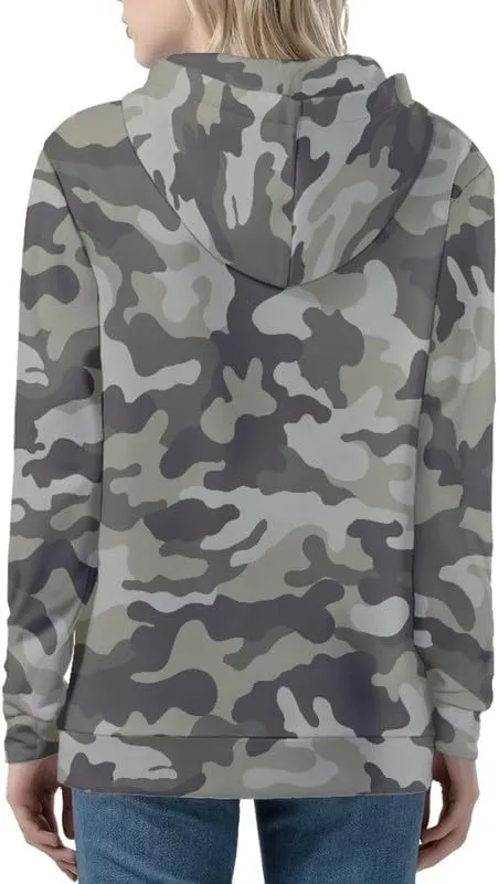 Irisjudy Womens Fall Jackets Hoodie with Pocket, Skulls,Island Flowers Zip Front Open Cardigan Hood Warm Outerwear XS-5XL