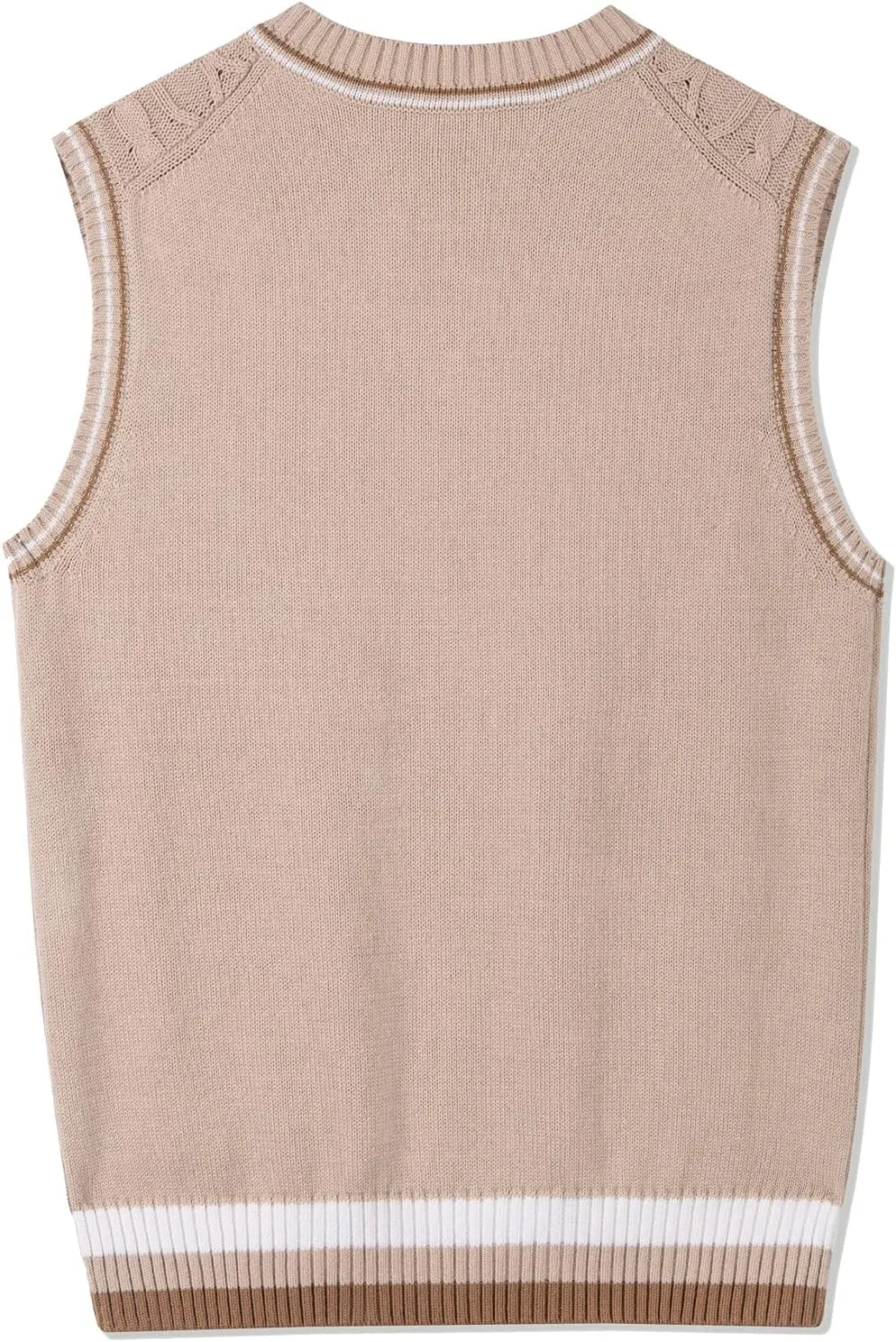 Kid Nation Boys Sweater Vest 100% Cotton School Uniform Vest for Girls Boy Toddler Kids Knit Vest