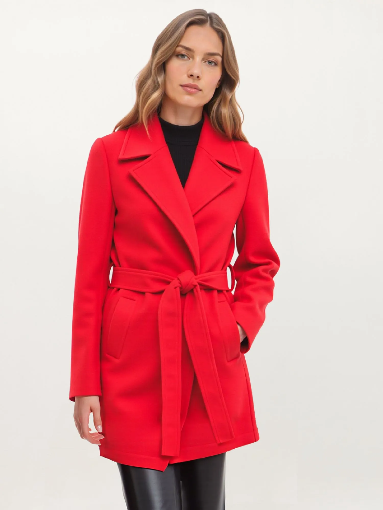 Lapel Collared Tie Waist Coat