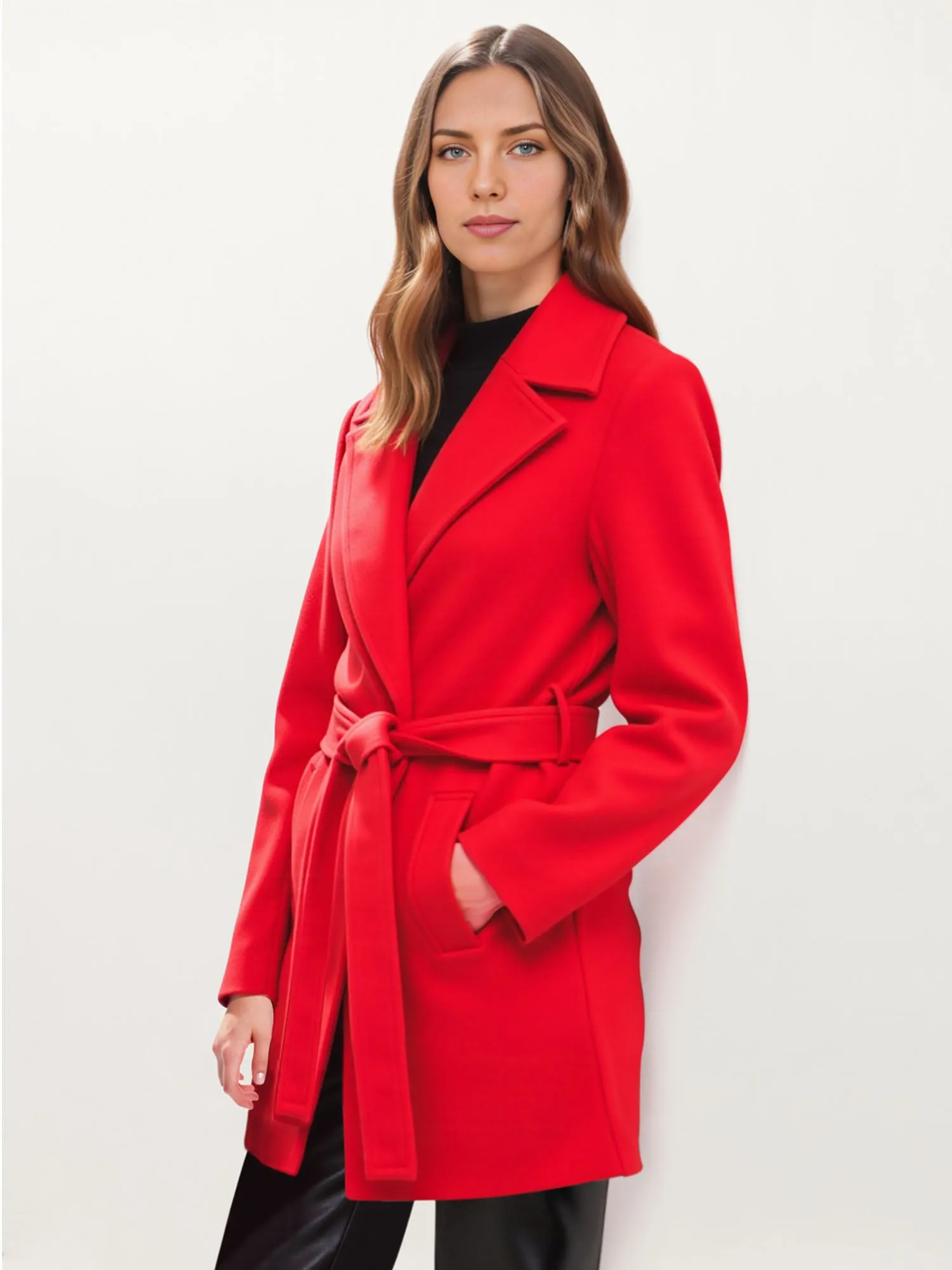 Lapel Collared Tie Waist Coat