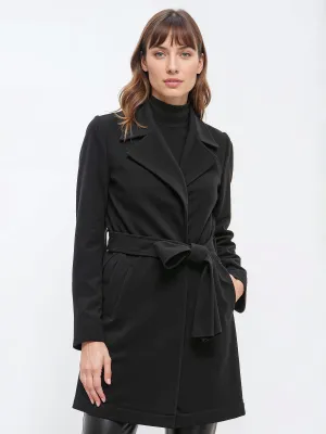 Lapel Collared Tie Waist Coat