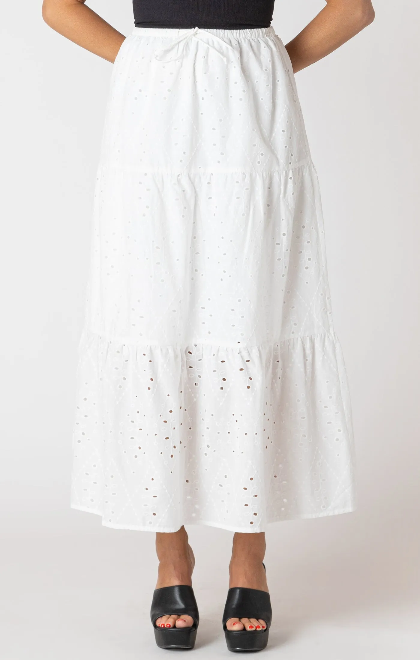 Lindsey Eyelet Skirt