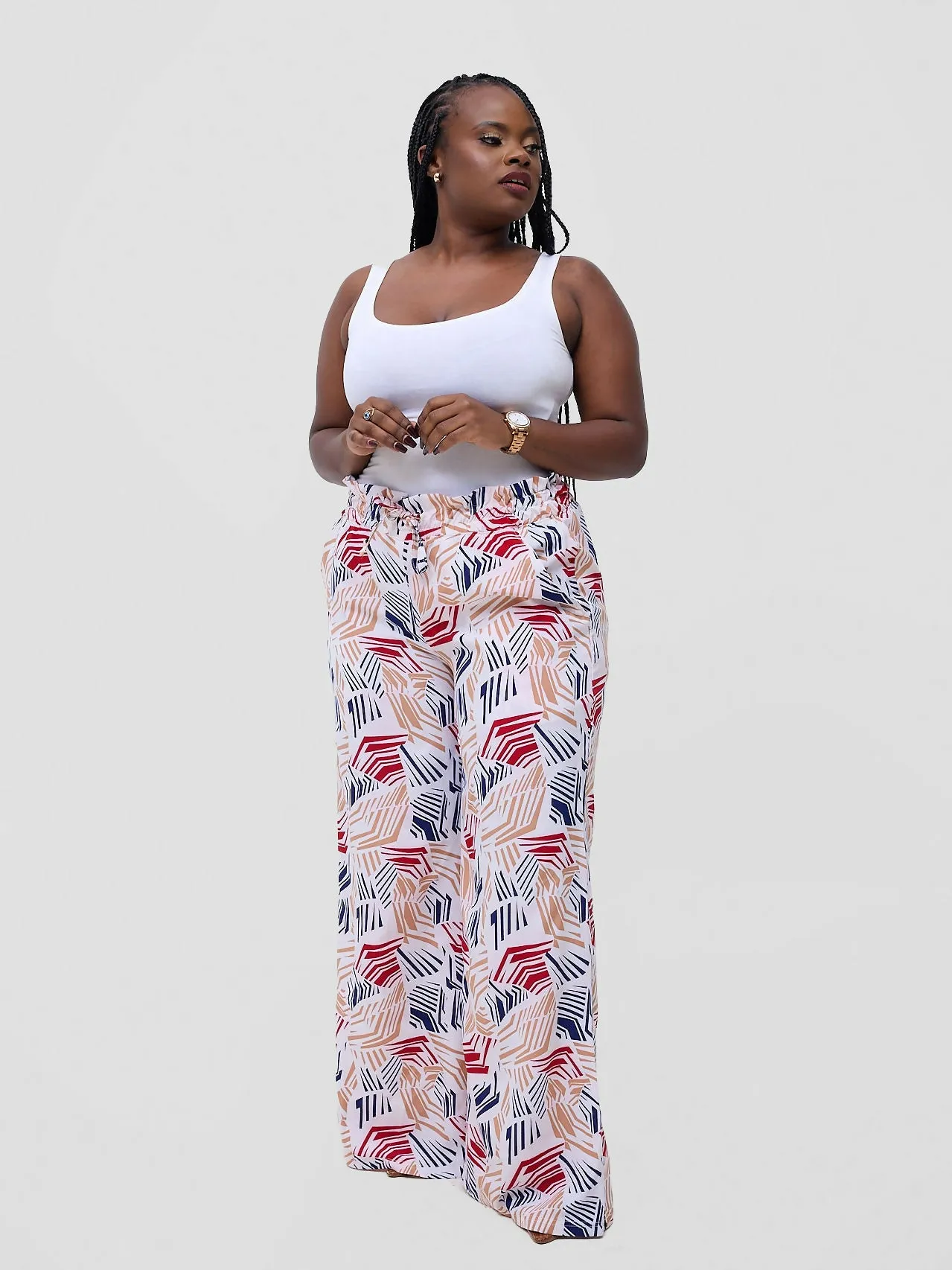 Majesty Pallazo Pants - Nude
