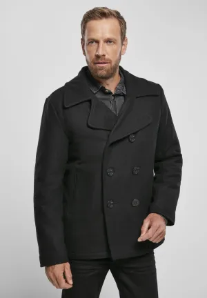 Men's Black Pea Thick Coat