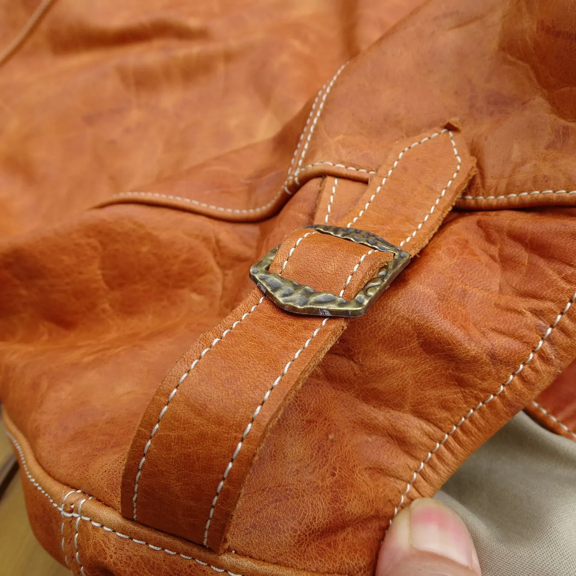Men's Horsehide Leather Jacket - Short Slim Fit Biker Wear